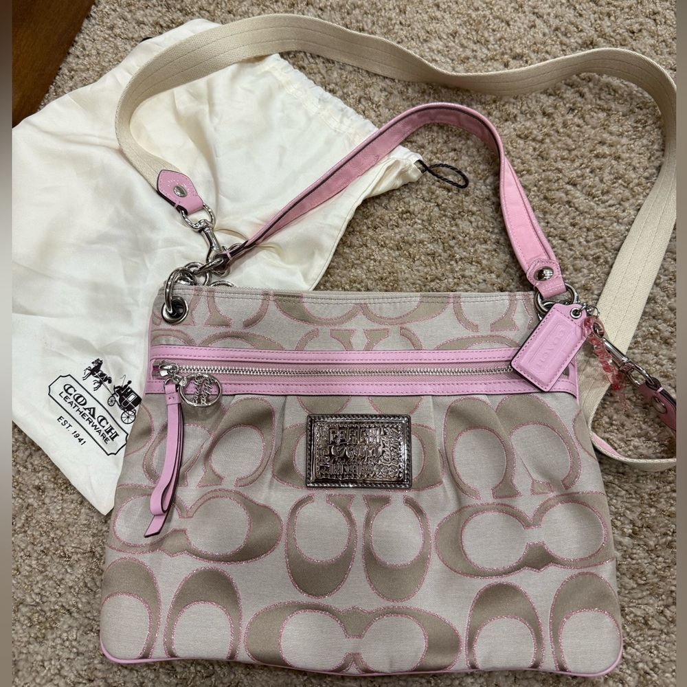 Coach Poppy Glitter Pink Women's Bag